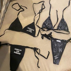 Assholes Live Forever Bikinis